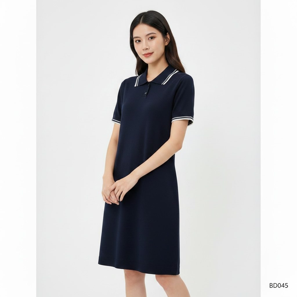 Navy Polo Dress