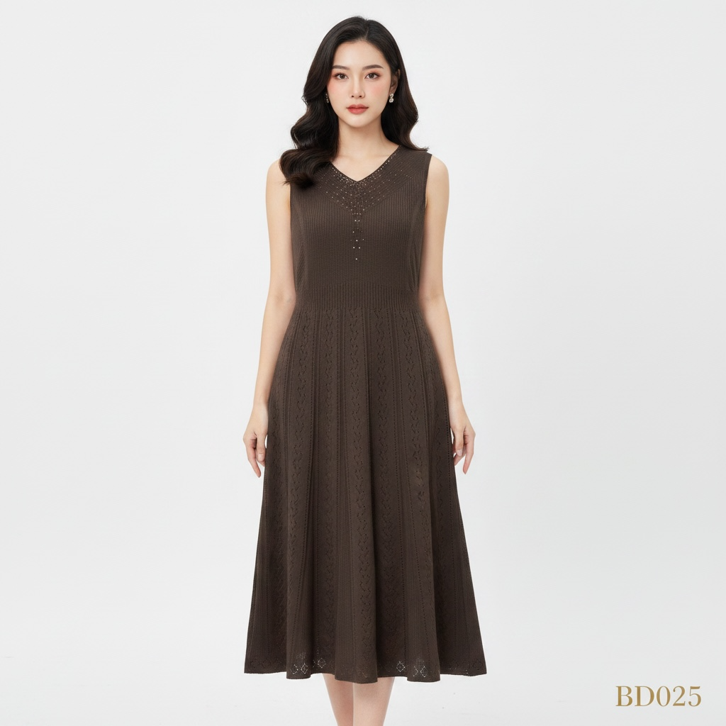 Mocha Charm Knit Dress