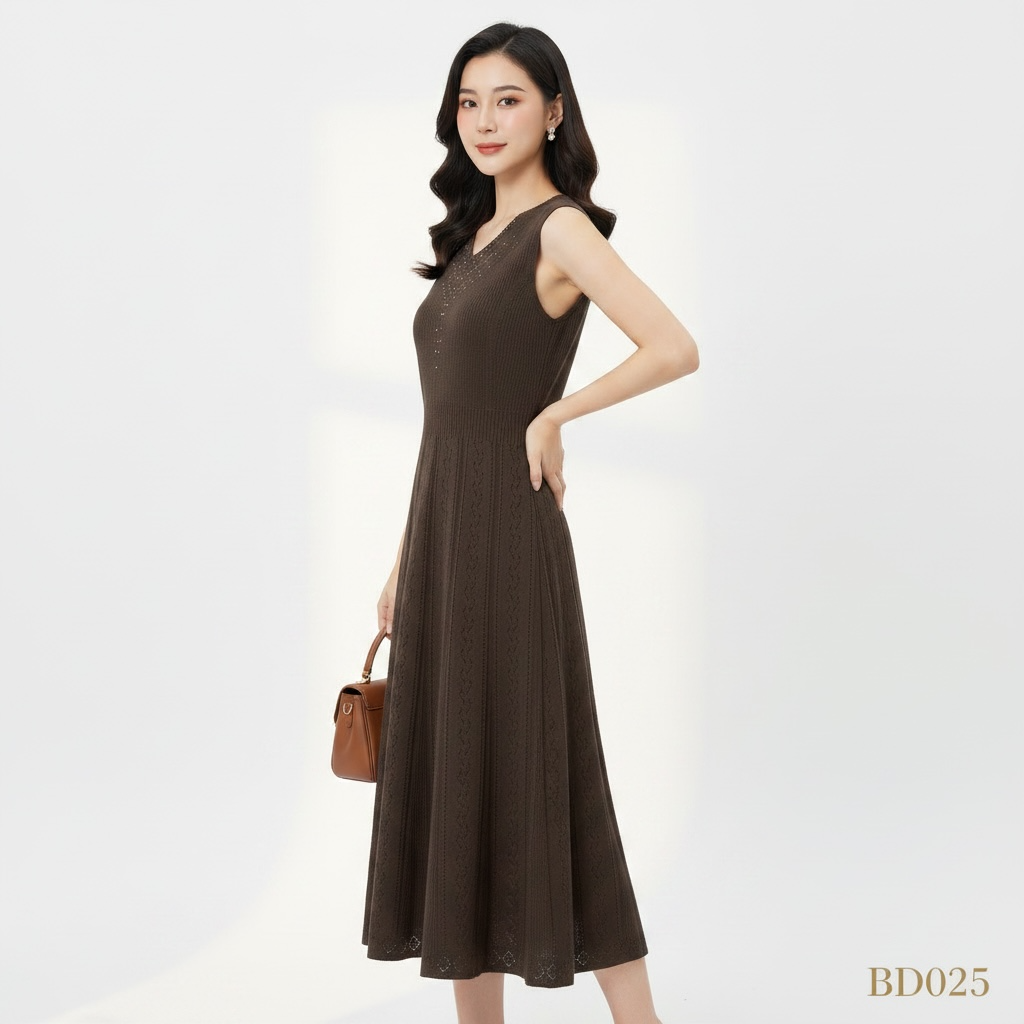 Mocha Charm Knit Dress