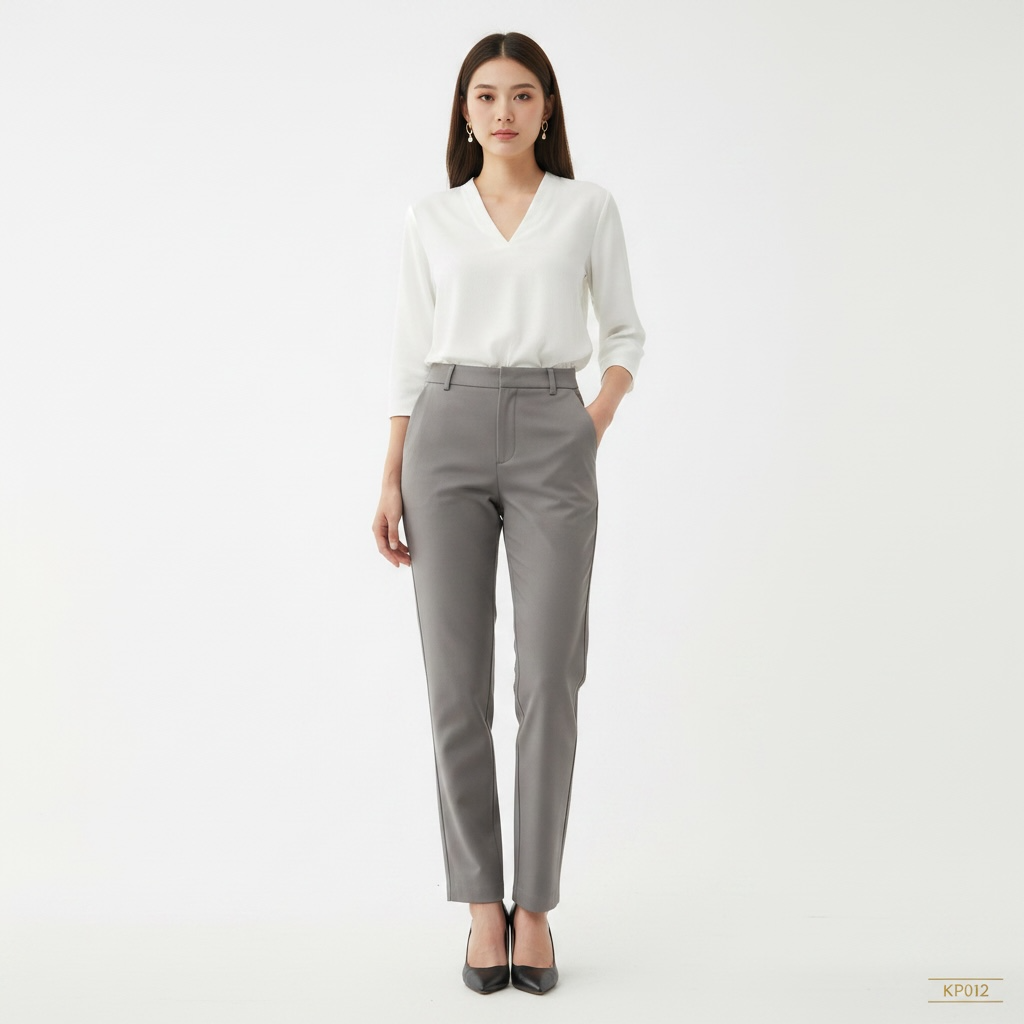 Sandal Beige Slim Fit Formal Trousers