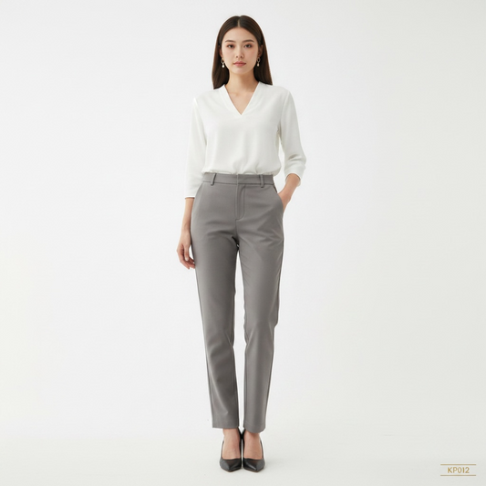 Sandal Beige Slim Fit Formal Trousers