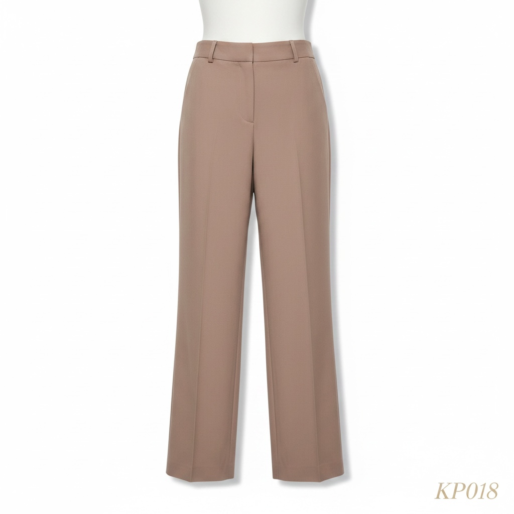 Korean Wide Leg Trousers (Beige)