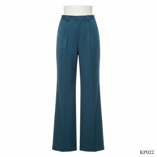 Korean Straight Fit Trousers (Blue)