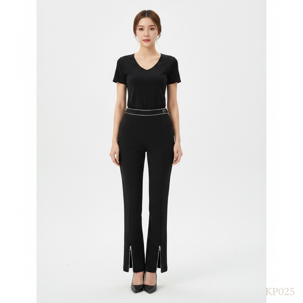 Premium Black Detail Pants
