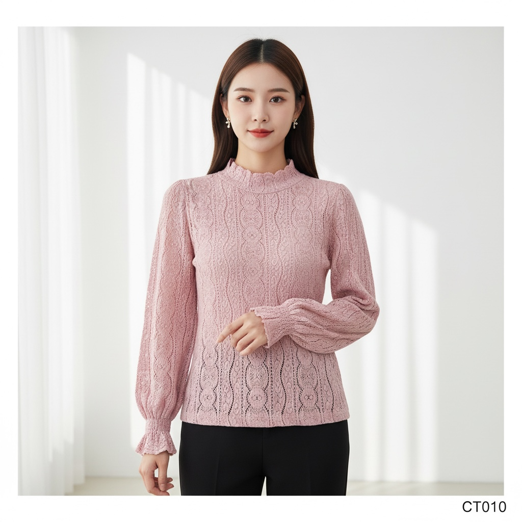 Blush Pink Knit Top