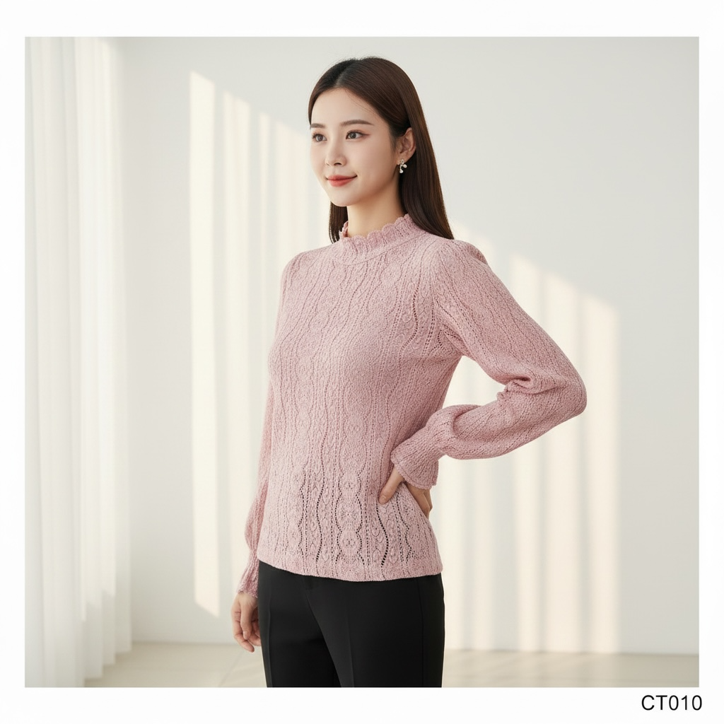 Blush Pink Knit Top