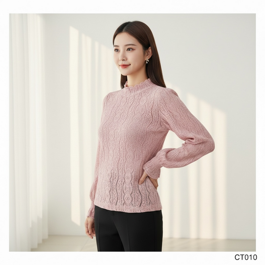 Blush Pink Knit Top